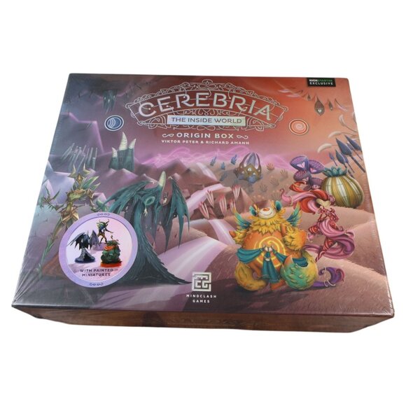 Mindclash Games Other - Mindclash Cerebria Origin Box KS Exclusive Painted Minis Board Game 2018 Sealed